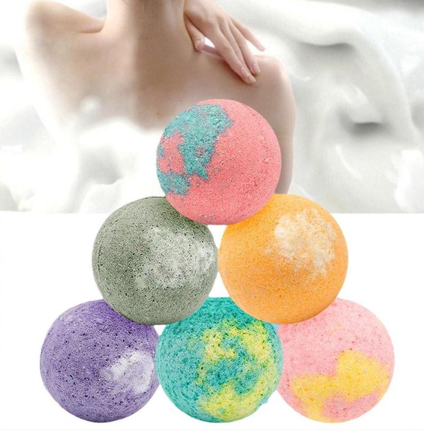 Bath Ball Herbal Essential Oil Bubble Bath Ball Wormwood Bath Bombs - Office Catch