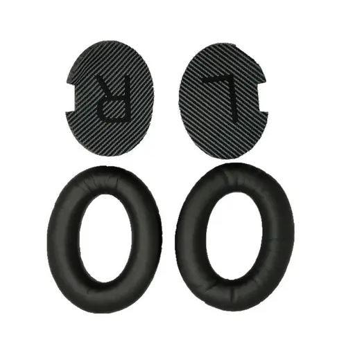 Black | Earpads Headphone Ear Pad Cushion Fit For Bose QC2 QC15 AE2 AE2i AE2w QC25 QC35 - Office Catch