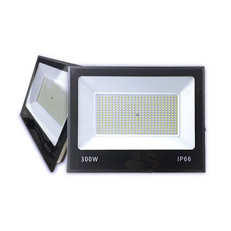 Black Outdoor LED Spotlight | 240V Cool | 300W IP66 - Office Catch