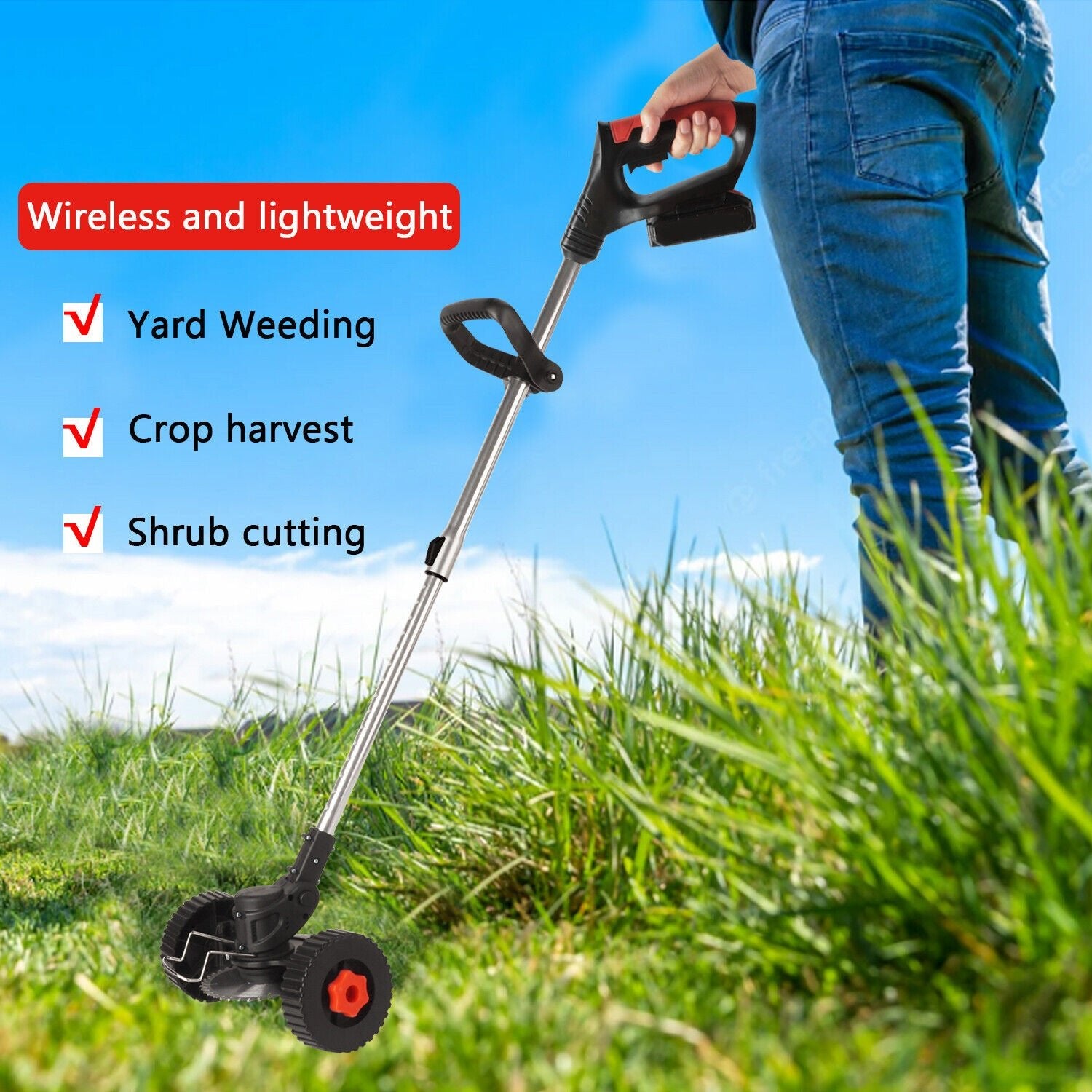 Cordless Grass Lawn Trimmer Edge Brush Cutter Blade Whipper Snipper for Makita - Office Catch