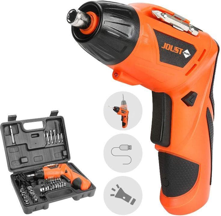 Cordless Screwdriver Electric Magnetic Screw Driver Precision Bit | 45 Pcs Set - Office Catch