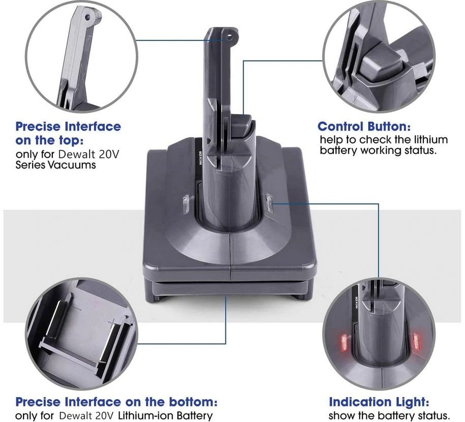 Dyson V7 Adapter for Milwaukee M18 18V Lithium Battery Converter to Replace for Dyson V7 Battery - Office Catch