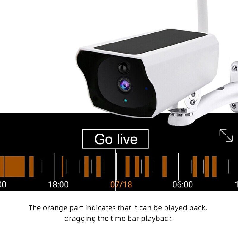 Enhanced Security System: Solar-Powered Wireless WiFi PTZ CCTV Camera with Battery, 64GB Memory Card, Siren, Spotlight, Night Vision, and AI Motion Detection - Office Catch