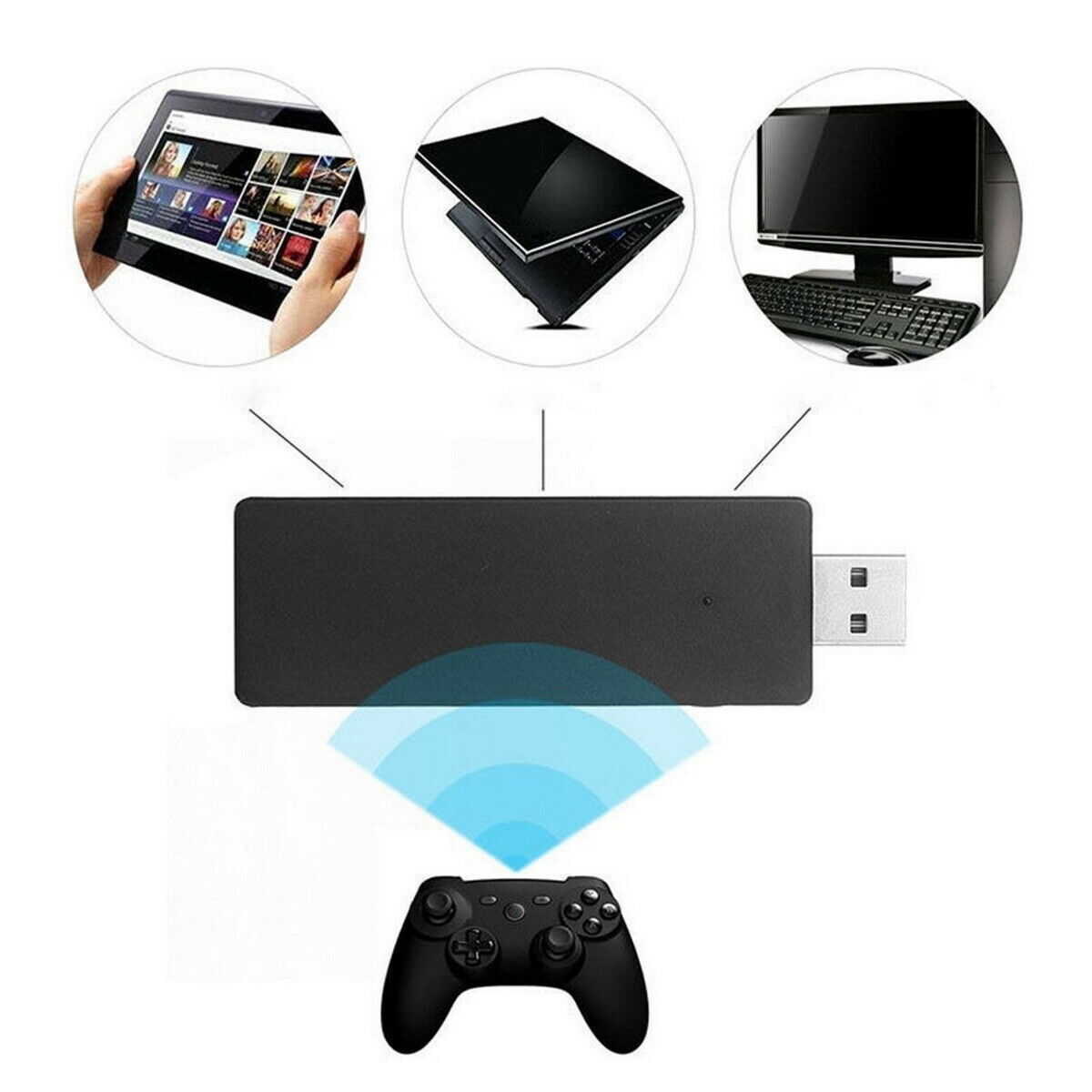 For Wireless Xbox One Controller Adapter Receiver Stick Microsoft Windows PC USB - Office Catch