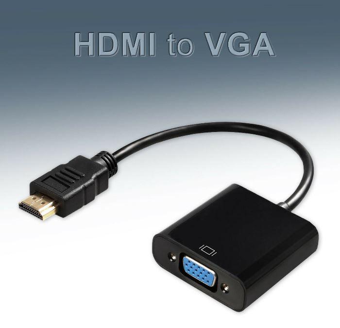 HDMI Male to VGA Female Video Converter 1080P - Office Catch