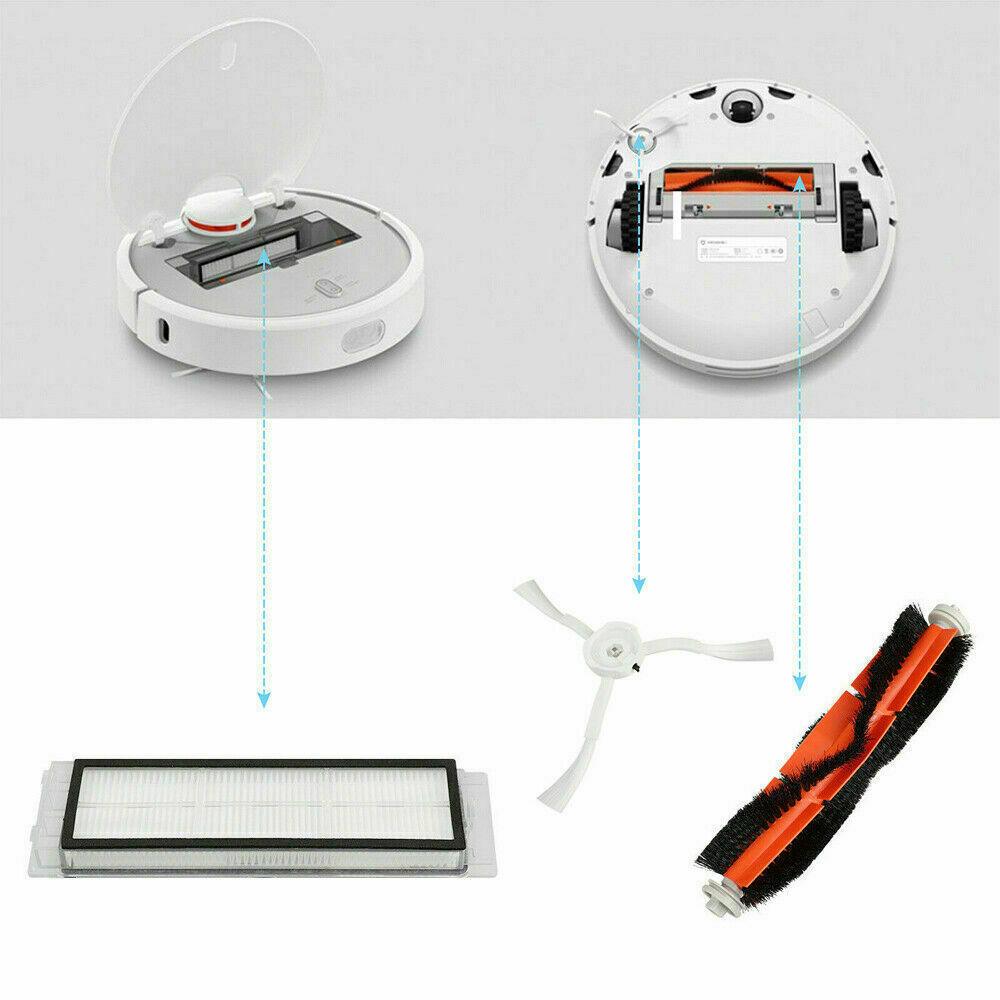 HEPA Filter/Side Brush /Main Brush for Xiaomi Mi Robot Vacuum Roborock S50 S51 - Office Catch