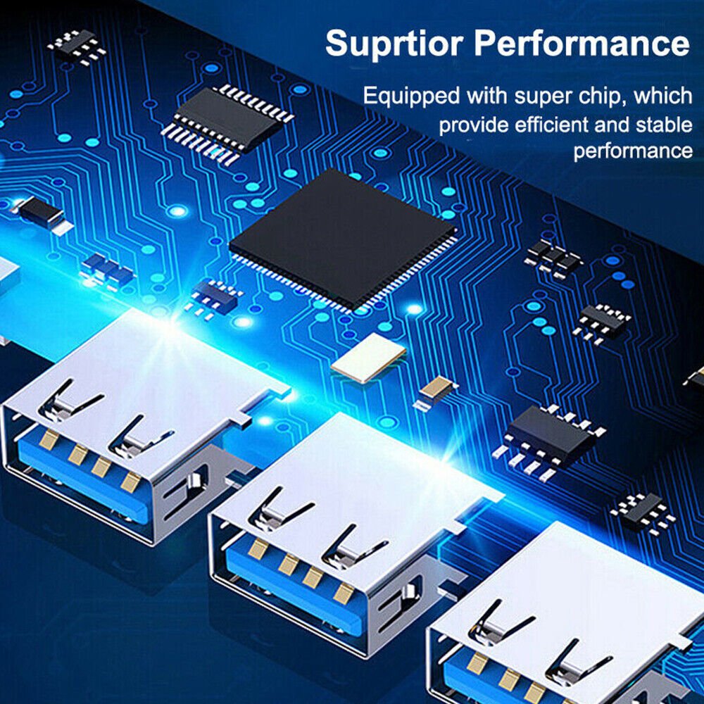 Hover to zoom Have one to sell? Sell it yourself Multi USB 3.0 Hub 4 Port High Speed Slim Compact Expansion Smart Splitter Type-C - Office Catch
