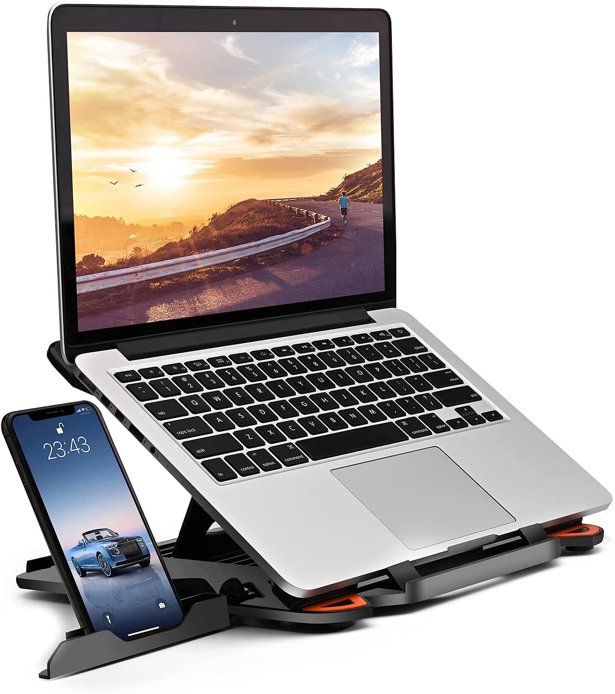 Laptop Computer Stand Multi-Angle Stand Phone Stand Portable Foldable Laptop Riser - Office Catch