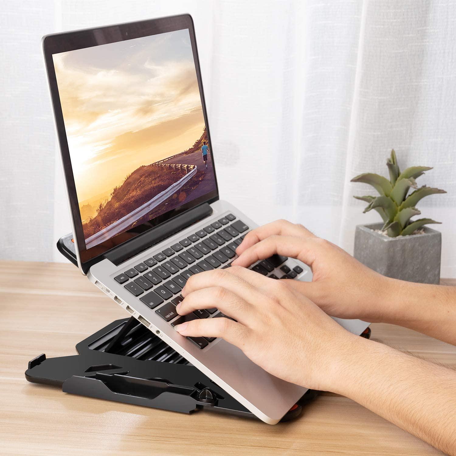 Laptop Computer Stand Multi-Angle Stand Phone Stand Portable Foldable Laptop Riser - Office Catch