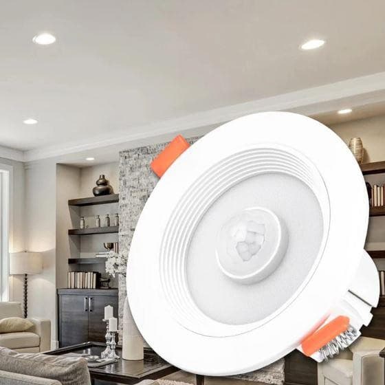 LED Panel Light PIR Motion Sensor LED Downlight 10W LED Ceiling Recessed Induction Light For Indoor Stair Corridor Lamps - Office Catch