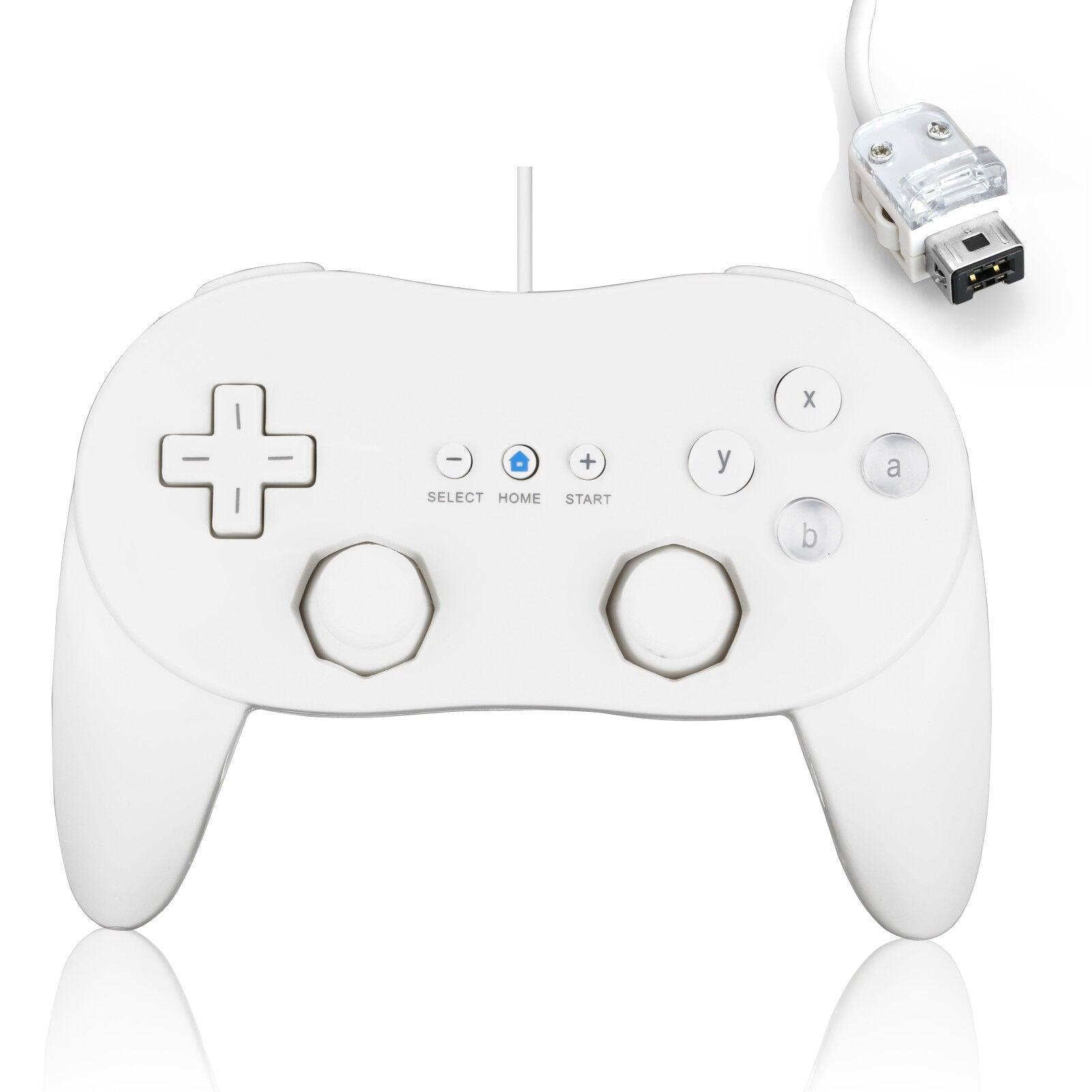 New White Classic Pro Wired GamePad Joypad Controller for Nintendo Wii Console - Office Catch