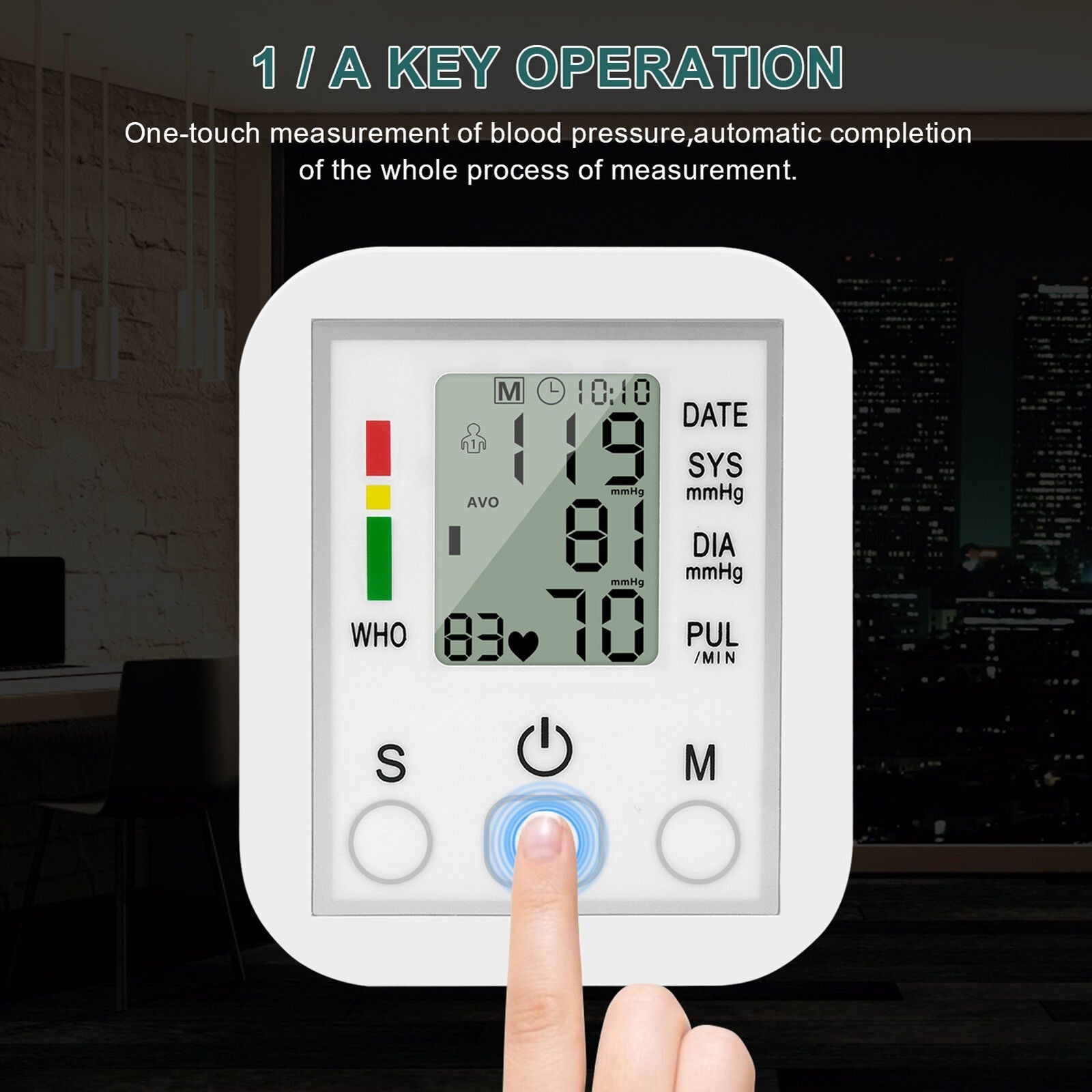 Portable Blood Pressure Monitor Heart Rate Monitor - Office Catch