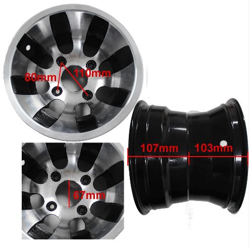 Rear Rim For 22X11-10 10'' inch tyre 200cc 250cc Quad Dirt Bike ATV Buggy - Office Catch