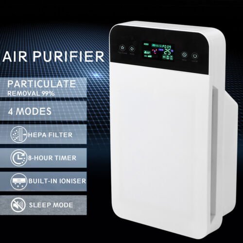 Remote Control Air Purifier With Hepa Filter - Office Catch