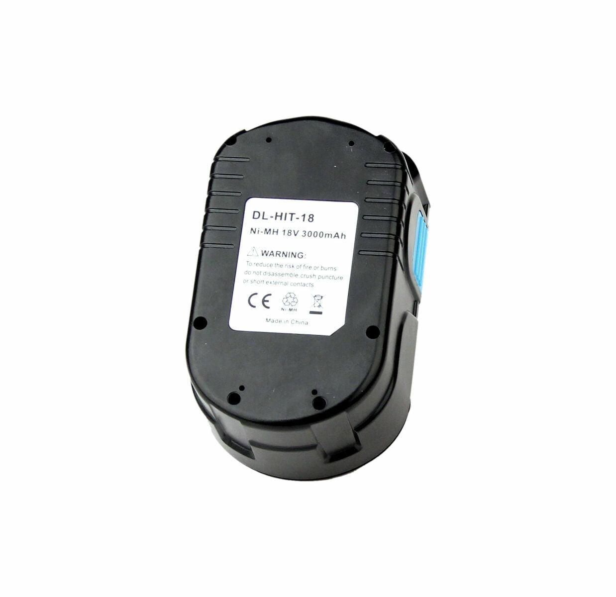 Replacement Battery 18V 3.0Ah NiMH Battery For Hitachi EB1820 EB1812S EB1820L 18 VOLT Cordless Drill - Office Catch