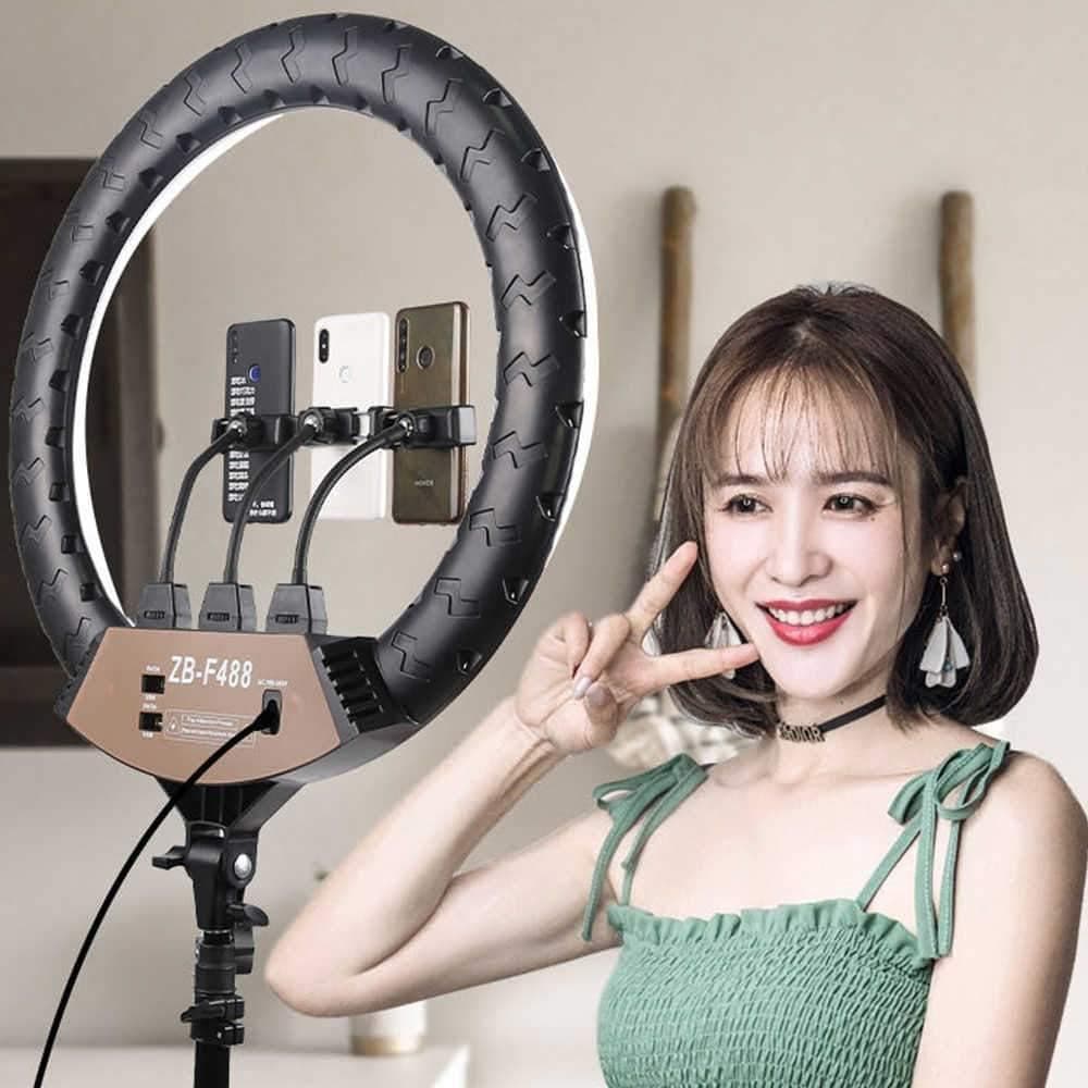 Selfie Ring 22" Large Light for iPhone & Android | with Tripod & Remote - Office Catch