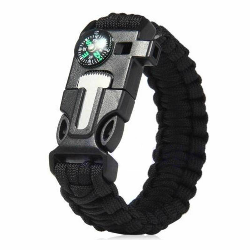 Survival Watch Compass 16 in 1 Flint Fire Thermometer - Office Catch