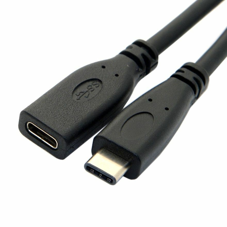 USB 3.1 Type-C Male TO Female Cord USB-C Lead Adapter - Office Catch