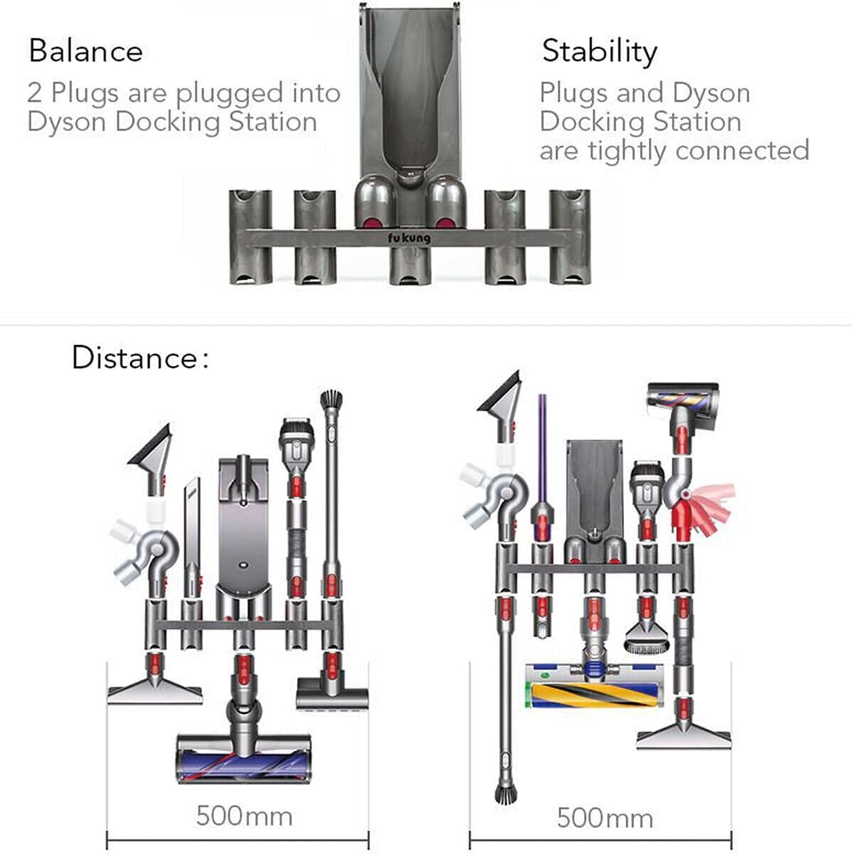 Vacuum Cleaner Stand Rack For Dyson V6 V7 V8 10 11 Freestanding Holder Cordless - Office Catch