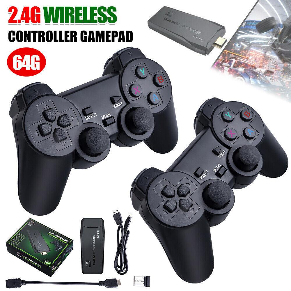 Video Game Console Retro 10000+ Games TV Stick 64G 4K HDMI 4 Wireless Controller - Office Catch